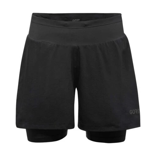 Gore Wear Women's R5 2-in-1 Shorts- Black -QQ Styles 100623 9900 main t30q 78327