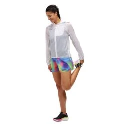 Hoka Women's Skyflow Jacket - White Multi -QQ Styles 1141671 WTML 03