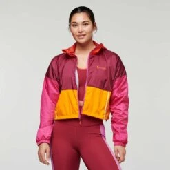 Cotopaxi Women's Teca Windbreaker Crop Jacket - Good Morning -QQ Styles 1200x1200 png F22 W Teca Crop Jacket Good Morning 2