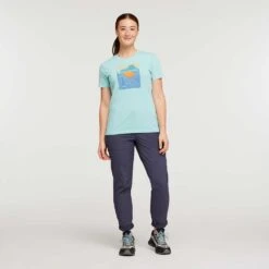 Women's Cotopaxi Vibe Organic T-Shirt - Sea Glass -QQ Styles 1200x1200 png S23 W Cotopaxi Vibe Organic T Shirt Sea Glass 1