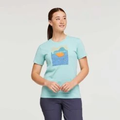 Women's Cotopaxi Vibe Organic T-Shirt - Sea Glass -QQ Styles 1200x1200 png S23 W Cotopaxi Vibe Organic T Shirt Sea Glass 2
