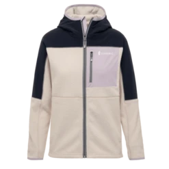 Cotopaxi Women's Abrazo Hooded Full-Zip Fleece Jacket - Black & Cream