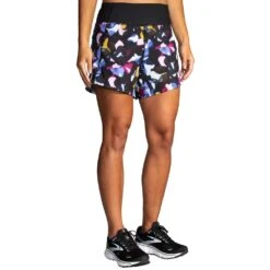 BROOKS Women's Chaser 5in Shorts - Fast Floral Print -QQ Styles 221465 056 MF Chaser 5in Short