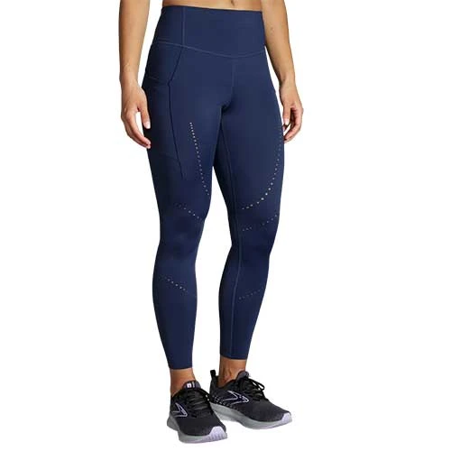 BROOKS Women's Method 7/8 Tight 2022 - Navy 2 BROOKS Women's Method 7/8 Tight 2022 - Navy - Image 2