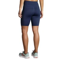 BROOKS Women's Method 8in Short Tight - Navy -QQ Styles 221525 451 MB Method 8in Short Tight