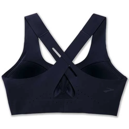 BROOKS Women's Dare Crossback 2.0 Run Bra - Navy 10 BROOKS Women's Dare Crossback 2.0 Run Bra - Navy - Image 10