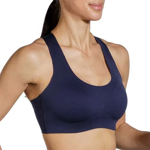 BROOKS Women's Dare Crossback 2.0 Run Bra - Navy 5 BROOKS Women's Dare Crossback 2.0 Run Bra - Navy - Image 5