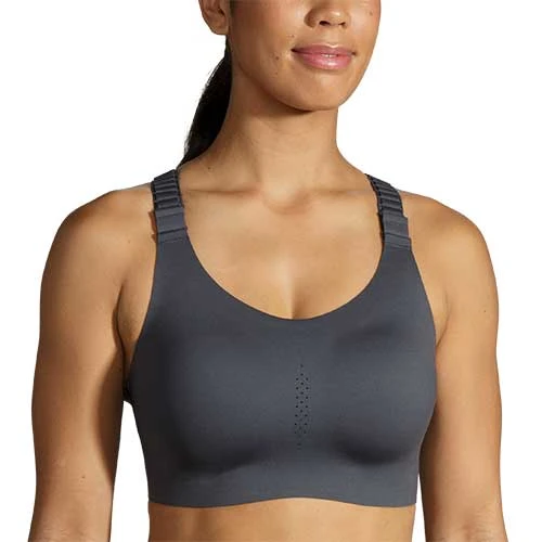 BROOKS Women's Dare Racerback Run Bra 2.0 - Asphalt 1 BROOKS Women's Dare Racerback Run Bra 2.0 - Asphalt