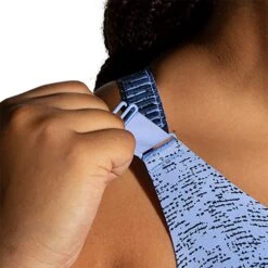 BROOKS Women's Dare Racerback 2.0 Run Bra - Blue Lavender Terrain Print 21 BROOKS Women's Dare Racerback 2.0 Run Bra - Blue Lavender Terrain Print -QQ Styles 350085 484 D2 Dare Racerback Run Bra 2