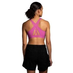 BROOKS Women's Dare Strappy 2.0 Run Bra - Frosted Mauve -QQ Styles 350088 607 MB Dare Strappy Run Bra 2