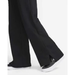 Nike Women's Fleece High Rise Pant Wide - Black -QQ Styles 450e04ce c12e 45d7 a8d7 8406eadcfd11