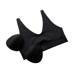 Women's Nike Indy Plunge Cutout Bra - Black/Dark Smoke Grey -QQ Styles AURORA DV9837 010 PHSYM001 2000