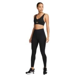 Women's Nike Indy Plunge Cutout Bra - Black/Dark Smoke Grey -QQ Styles AURORA DV9837 010 PHSYM007 2000