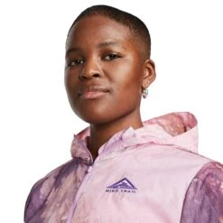 Women's Nike Trail Repel Jacket - Sundial/Rush Fuchsia/Action Grape -QQ Styles AURORA DX1041 756 PHSYM001 2000