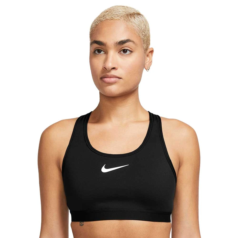 Women's Nike Dri-FIT Swoosh High Support Bra - Black 1 Women's Nike Dri-FIT Swoosh High Support Bra - Black