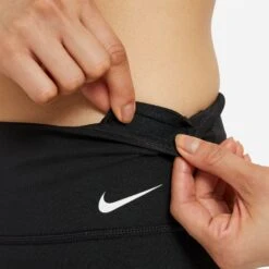 Women's Nike One Mid-Rise 7" Short - Black/White -QQ Styles DD0243 010 PHSYM003 2000