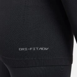 Women's Nike Dri-FIT ADV Seamless Long Sleeve Top - Black/Reflective Silver -QQ Styles DD0593 010 PHSYM002 2000