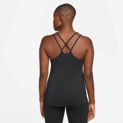 Women's Nike Dri-Fit One Luxe Slim Fit Strappy Tank- Black -QQ Styles DD4931 010 PHSBM001