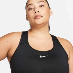 Nike Women's Swoosh Bra - Black 6 Nike Women's Swoosh Bra - Black -QQ Styles DH3384 010 PHSYM001 2