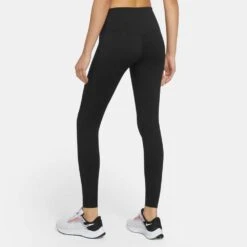 Womwn'a Nike Dri-FIT Go High Rise Tight - Black/Black -QQ Styles DQ5668 010 PHSBM001