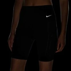 Women's Nike Dri-Fit Go High Rise 8in Short - Black 10 Women's Nike Dri-Fit Go High Rise 8in Short - Black -QQ Styles DQ5923 010 PHSYM200
