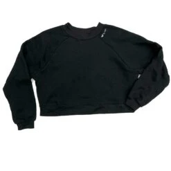 Women's Love To Run Raglan Pullover Fleece - Black/Grey/Dusty Orchid