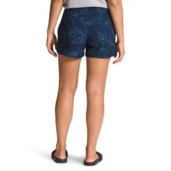 NORTH FACE Women's Never Stop Wearing Short - Summit Navy Tropical Paintbrush Print -QQ Styles NF0A7WS9 I7J back