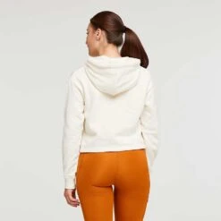 Cotopaxi Women's Do Good Organic Crop Pullover Hoodie - Bone -QQ Styles S23 W Do Good Organic Crop Sweatshirt Bone 3