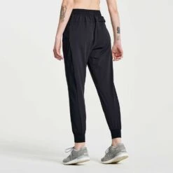 Saucony Women's Boston Woven Pant - Black -QQ Styles SAW800448 BK 5