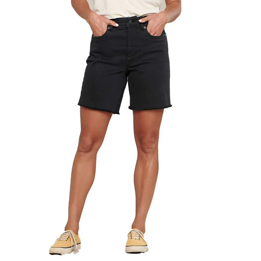 Women's Balsam Seeded Cutoff Short - Washed Black 1 Women's Balsam Seeded Cutoff Short - Washed Black