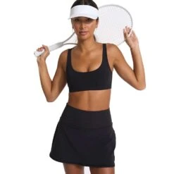 Vuori Women's Volley Skirt - Black 6 Vuori Women's Volley Skirt - Black -QQ Styles VW3005BLK SP22 W ECOMM FULL 8019