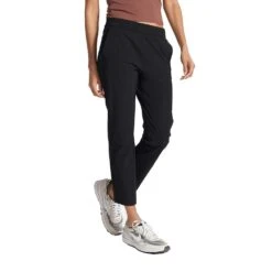 Vuori Women's Miles Ankle Pant - Black -QQ Styles VW404BLK FA23 W ECOMM PANTS FRONT BOTTOMS 1
