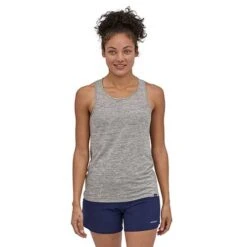 Patagonia Women's Capilene Cool Daily Tank - Feather Grey -QQ Styles WBS21 45295 FEA BJ1 1