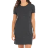 Women's Bamboo Flex Pocket Dress - Heather Black