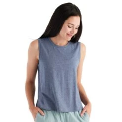 Women's Bamboo Current Tank Top - Stonewash
