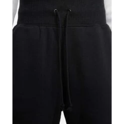 Nike Women's Fleece High Rise Pant Wide - Black -QQ Styles sportswear phoenix fleece womens high waisted wide leg sweatpants RZJZZH