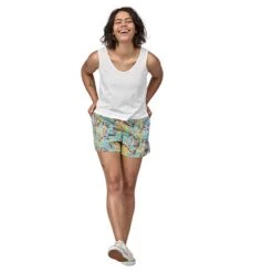 Patagonia Women's Funhoggers Shorts - Thriving Planet: Lagoon Blue -QQ Styles webimage 5E6414BF 0429 479B 84AE4B6503381159