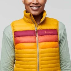 Cotopaxi Women's Fuego Down Vest - Amber Stripes -QQ Styles webimage D6372EB3 0560 490A B4D4DD6FC6CD5CC7